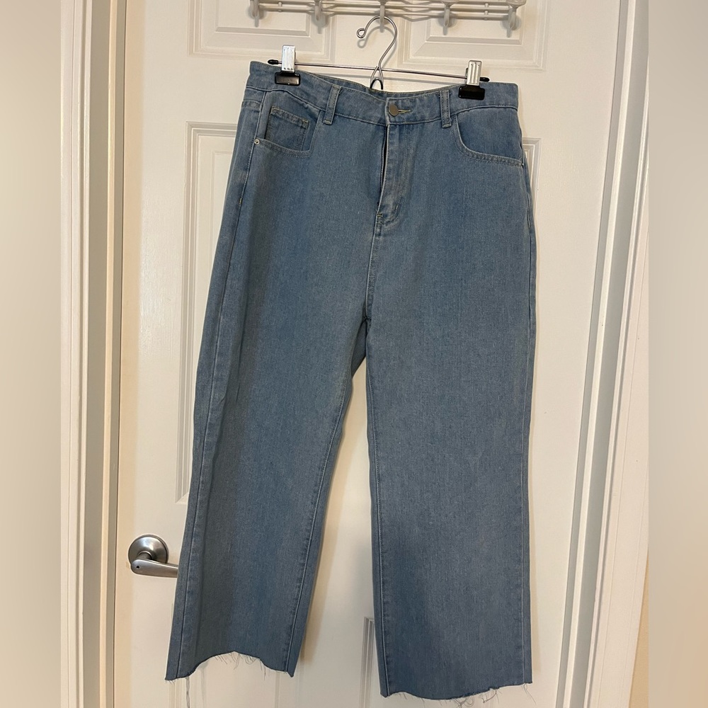 Ladies Straight Wide Leg Jeans. Size XL